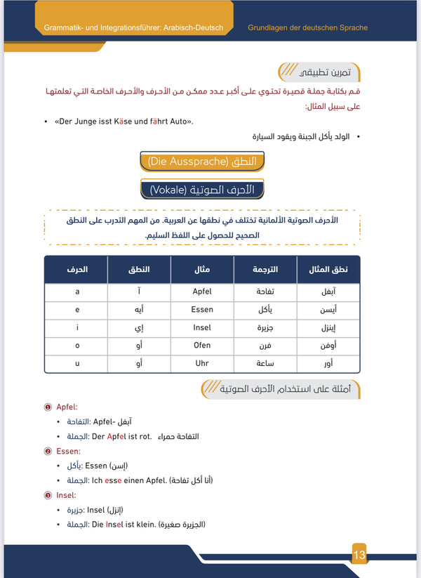 Grammatik und Integrationsführer Arabisch-Deutsch A1-A2